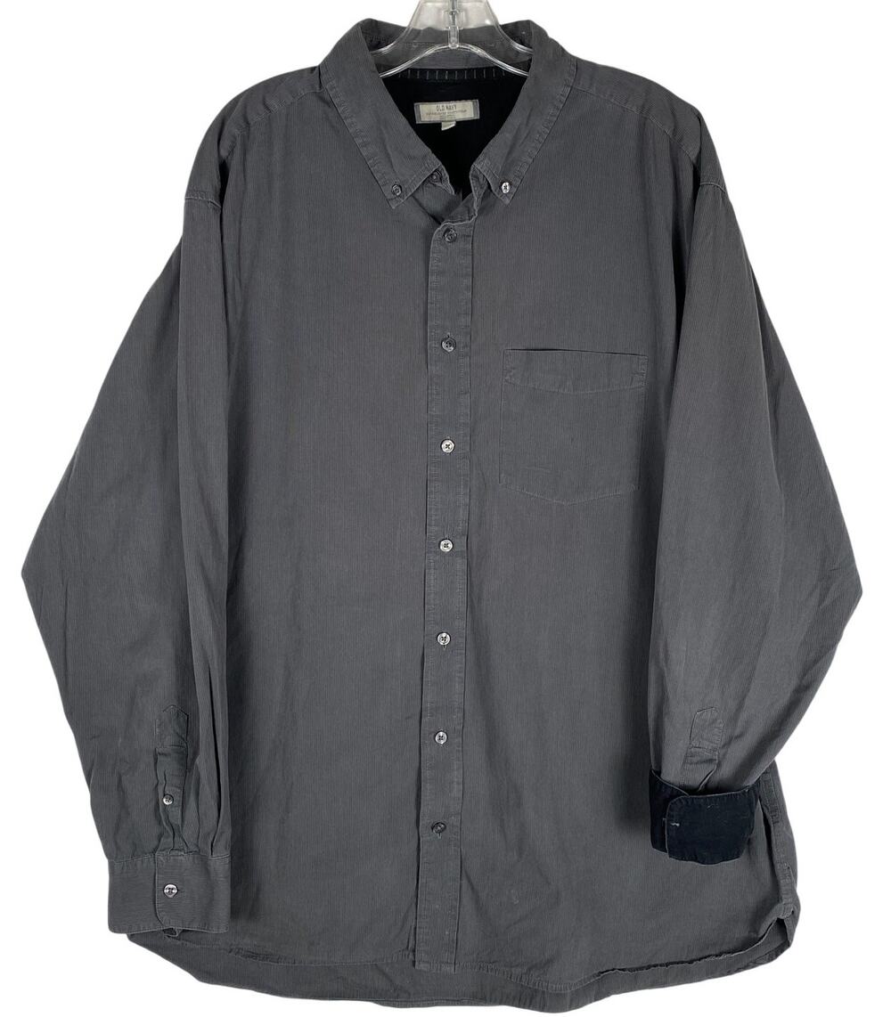 VTG Old Navy Button Down Shirt Mens XXL Contrast Cuff Y2K Preppy Capsule 2006